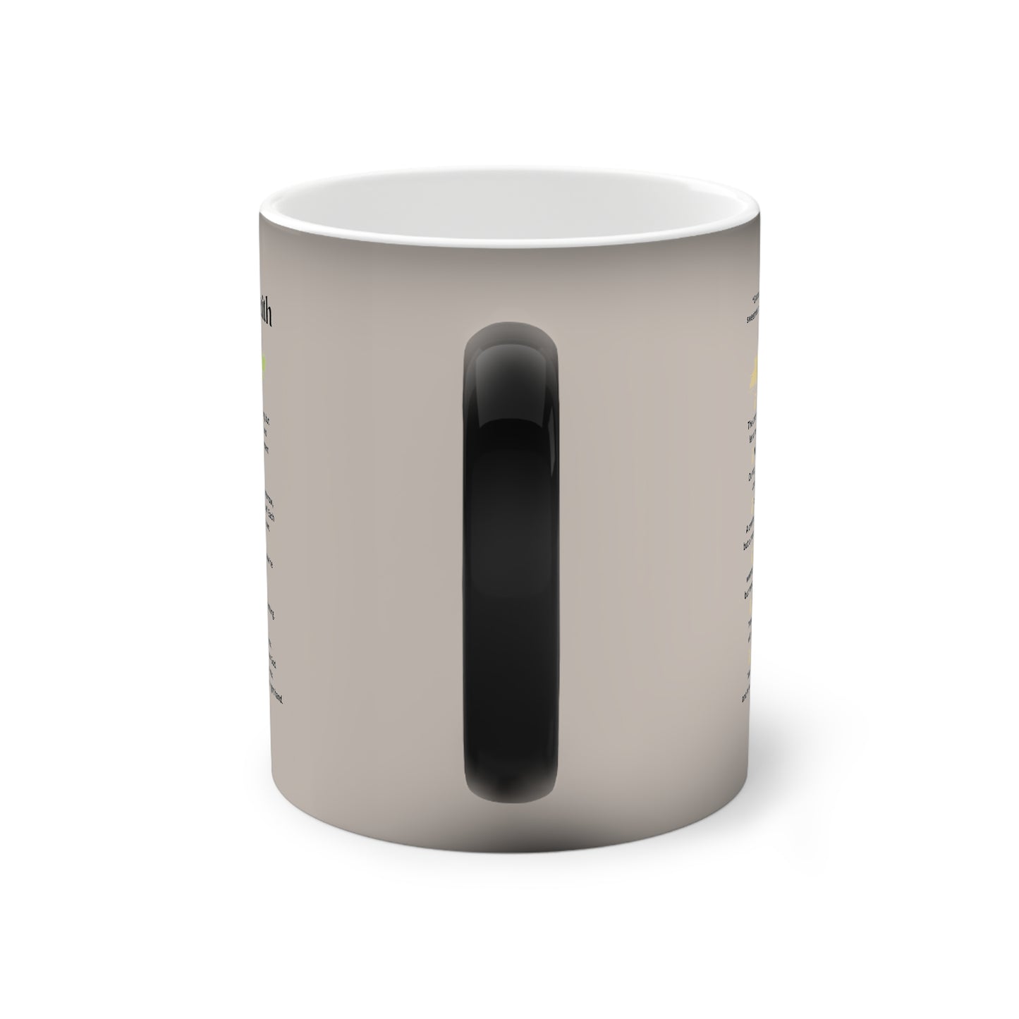 Color-Changing Motivational Mug | Unique Gift for Stress Relief, Wellness Reminder, Inspirational Coffee Cup, Self-Care, Mood Booster