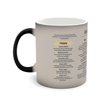 Color-Changing Motivational Mug | Unique Gift for Stress Relief, Wellness Reminder, Inspirational Coffee Cup, Self-Care, Mood Booster